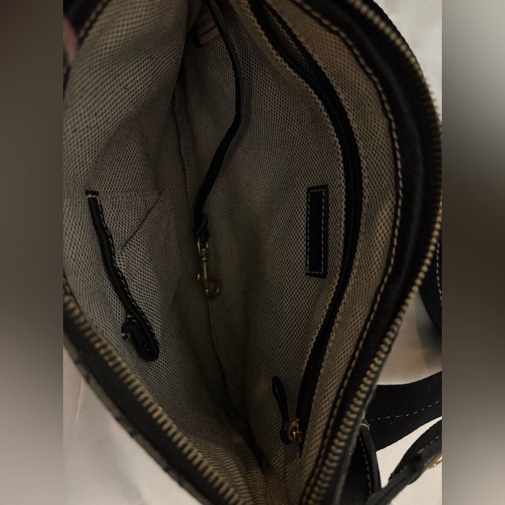Dooney & Bourke Black and Gray Messenger Bag - Picture 3 of 4